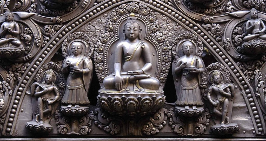 Lumbíni - reliéf Buddhy