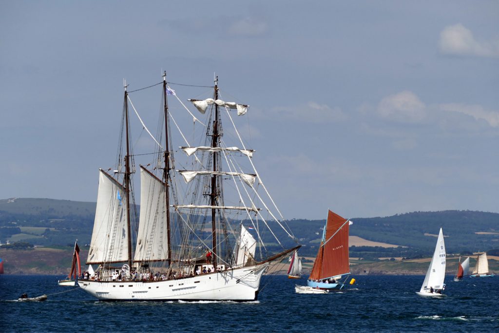 Festival moře a námořníků Temps Fête v Douarnenez - plachetnice