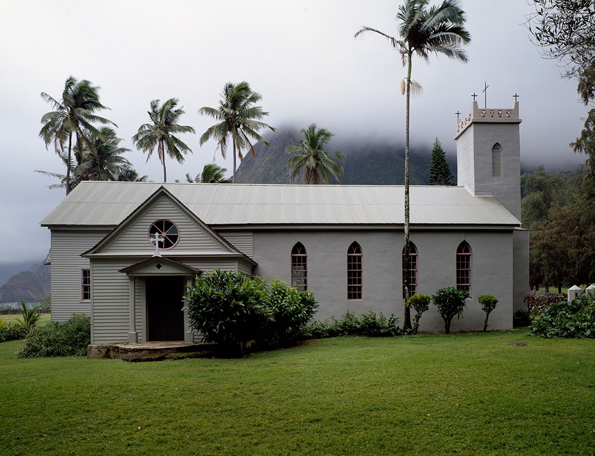 Havaj - katolický kostelík sv. Filomény na ostrově Molokai