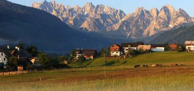 Solná komora - horská skupina Gosaukamm na hranicích Horního Rakouska a Salcburska