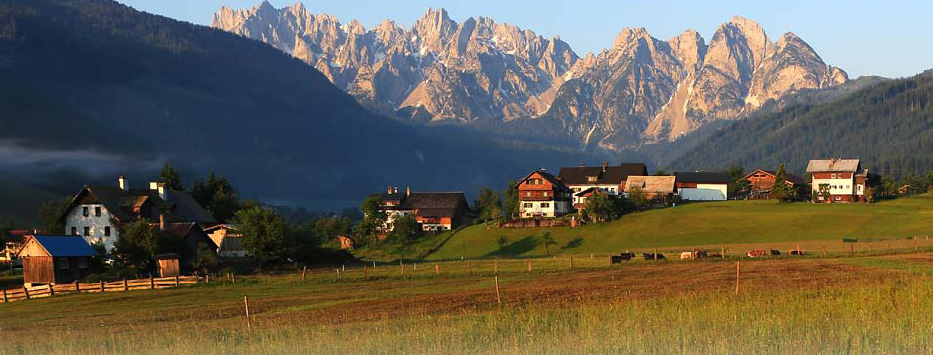 Solná komora - horská skupina Gosaukamm na hranicích Horního Rakouska a Salcburska