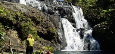 Nírodní park Horton Plains - Vodopády Baker’s Falls