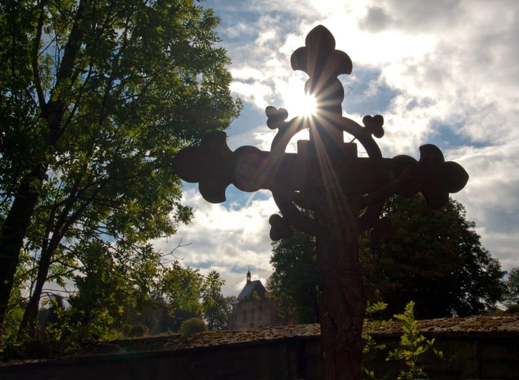 Novohradské hory - hřbitovní kříž v Pohoří na Šumavě
