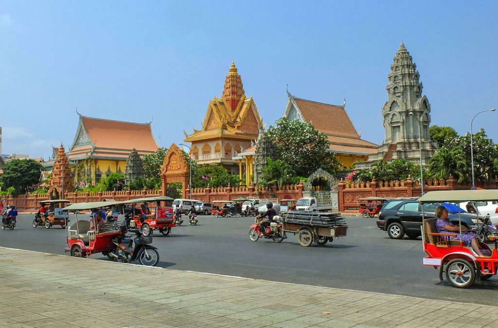 Phnompenh - Vat Ounalom – nejstarší buddhistický chrám v metropoli