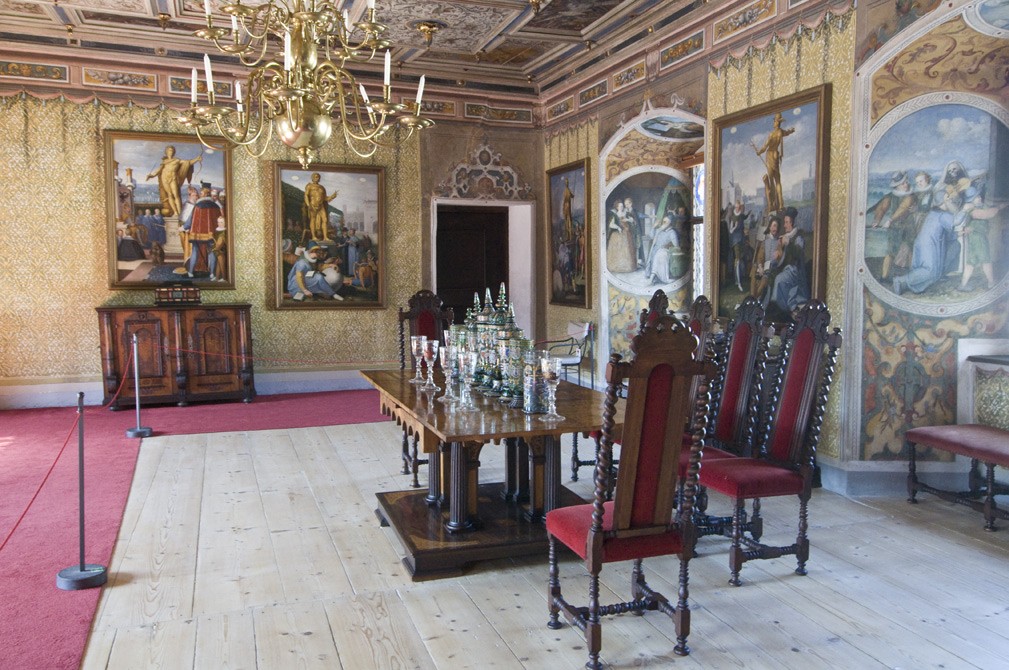 Interiér hradu Rožmberk