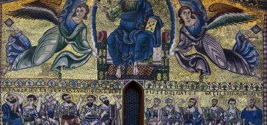 Lucca - Mozaika v průčelí kostela San Frediano
