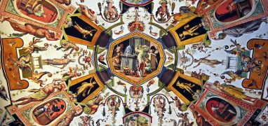Galleria degli Uffizi - Detail výmalby stropu Východní chodby