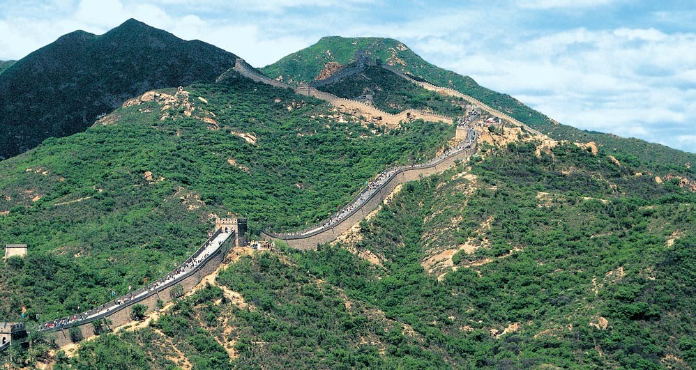 Velká čínská zeď v horách