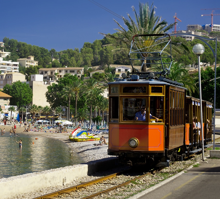 Historická tramvaj v Port de Sóller