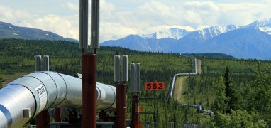 Alaska Pipeline - pohled na část ropovodu