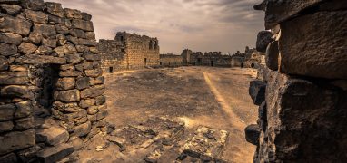 Jordánské známky - pevnost Qasr Azraq