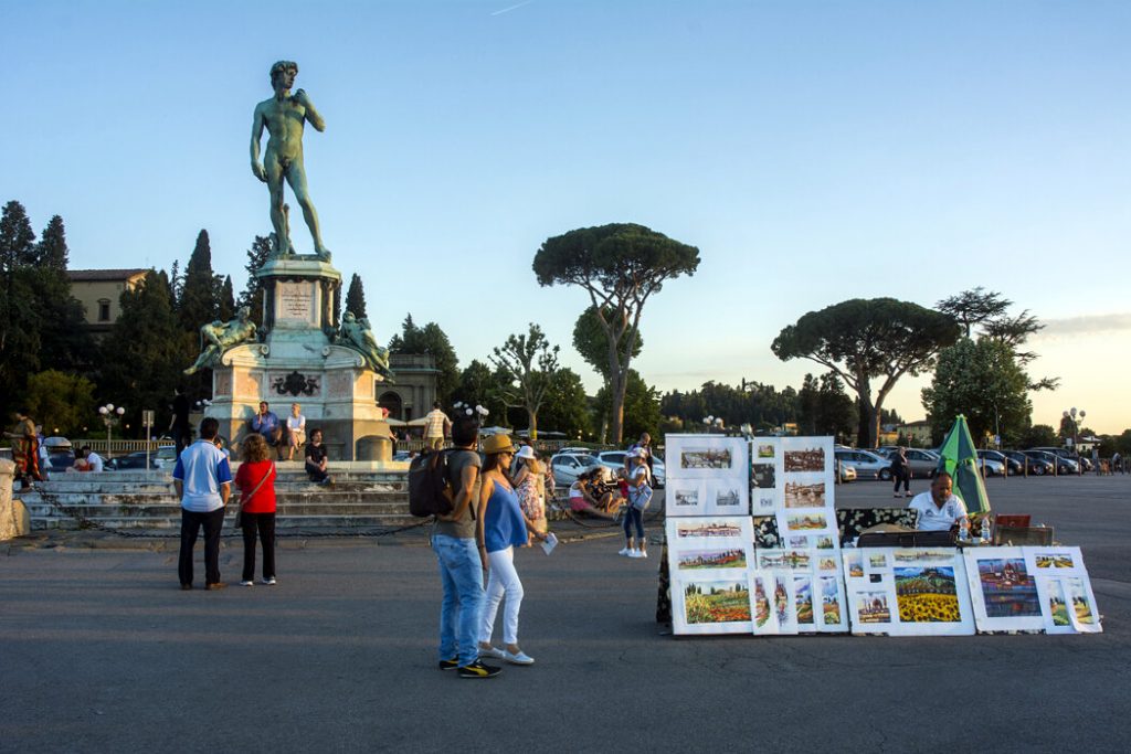 Piazzale Michelangelo ve Florencii