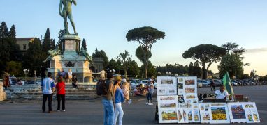 Piazzale Michelangelo ve Florencii