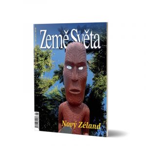 Nový Zéland - domorodá socha (obálka monotematického vydání časopisu Země světa)