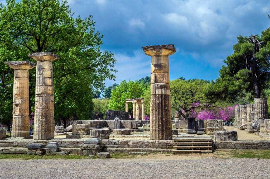 Olympia - pozůstatky Diova chrámu