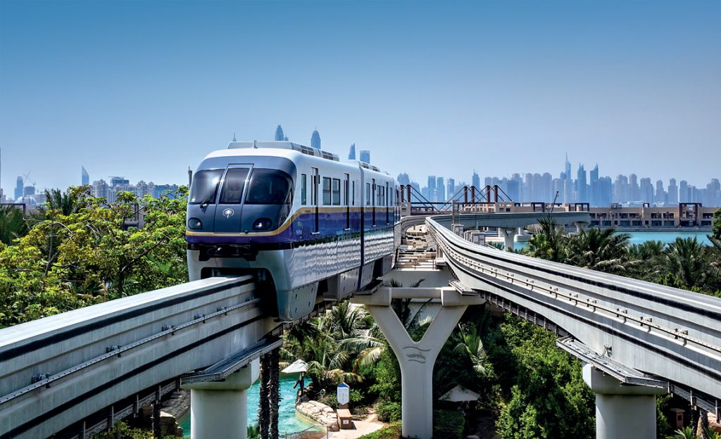 Doprava v Dubaji - Monorail spojující ostrov Palm Jumeirah a pevninu