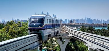 Doprava v Dubaji - Monorail spojující ostrov Palm Jumeirah a pevninu