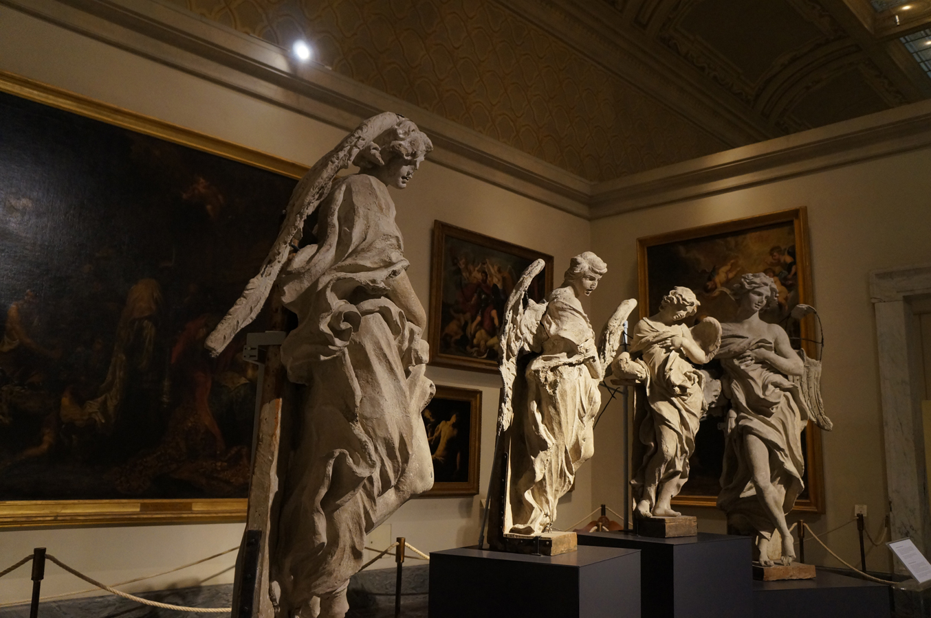 Vatikánská Pinakotéka - Berniniho modely k bronzovým sochám