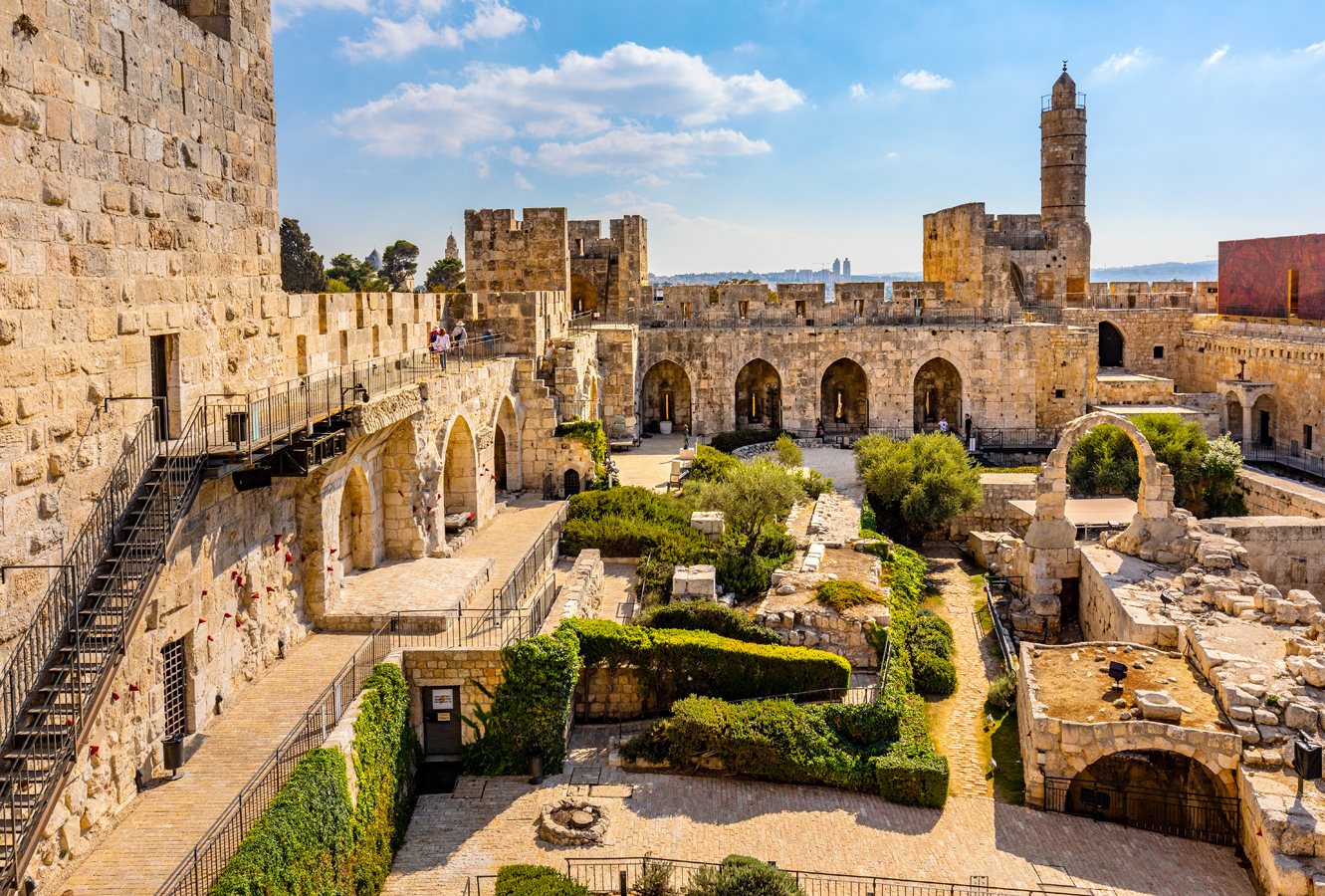 Jeruzalém - citadely u Jaffské brány