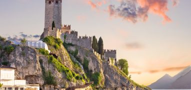 Veneto - Benátsko - scaligerský hrad v Malcesine