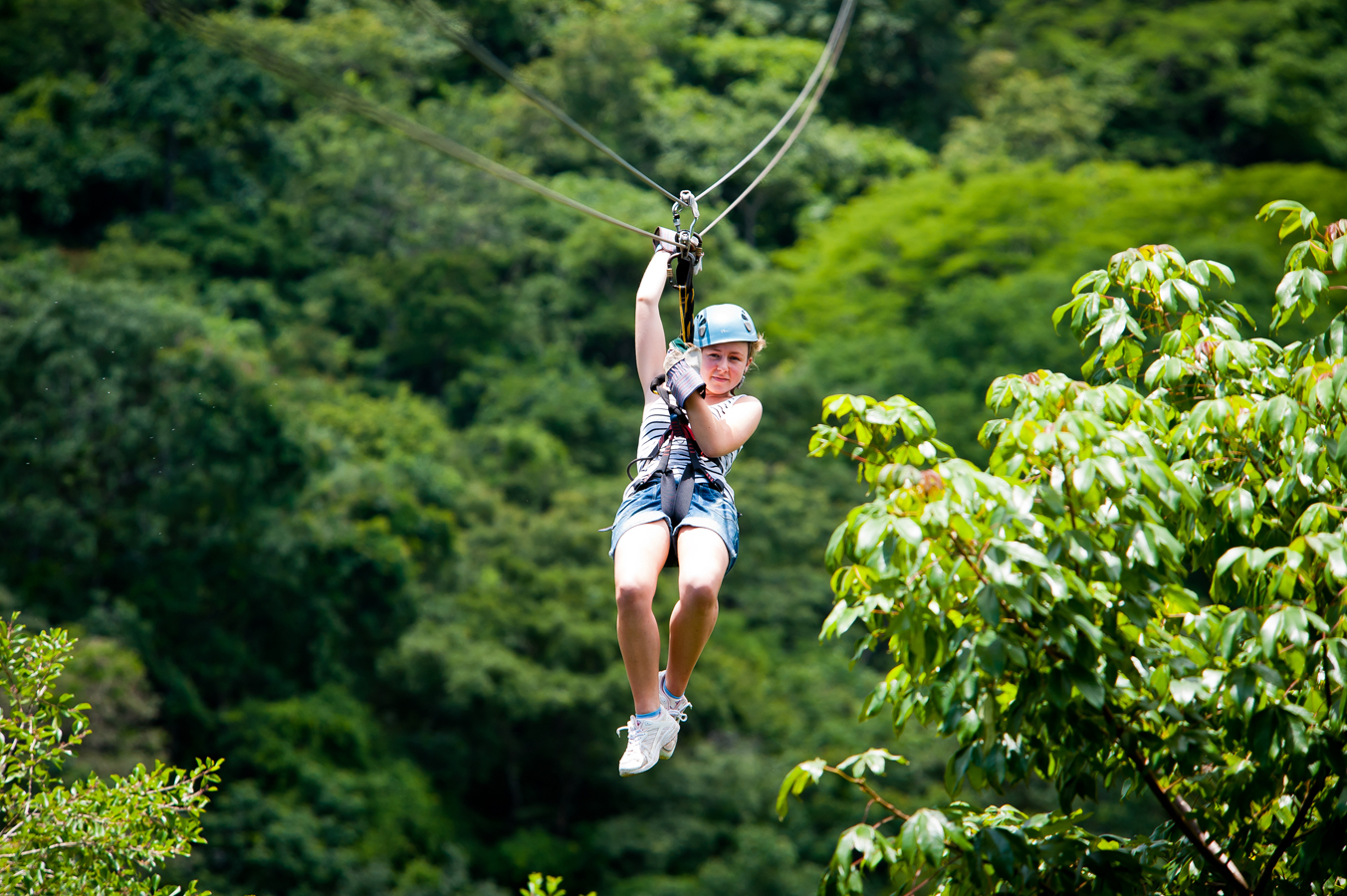 Kostarika adrenalin - zipline dráha