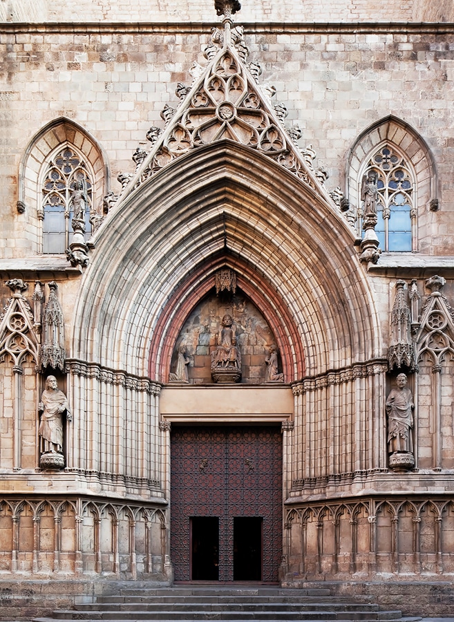 Kostel Santa Maria del Mar v Barceloně - Hlavní vchod do kostel