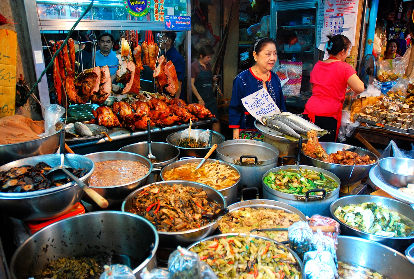 Bangkok - pouliční občerstvení (streetfood)
