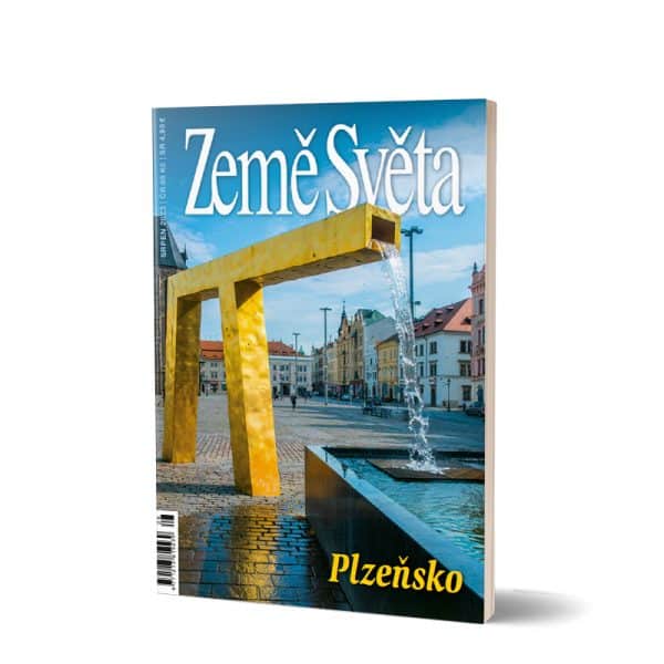 Plzeňsko - pohled na kašnu Velbloud na náměstí Míru v Plzni