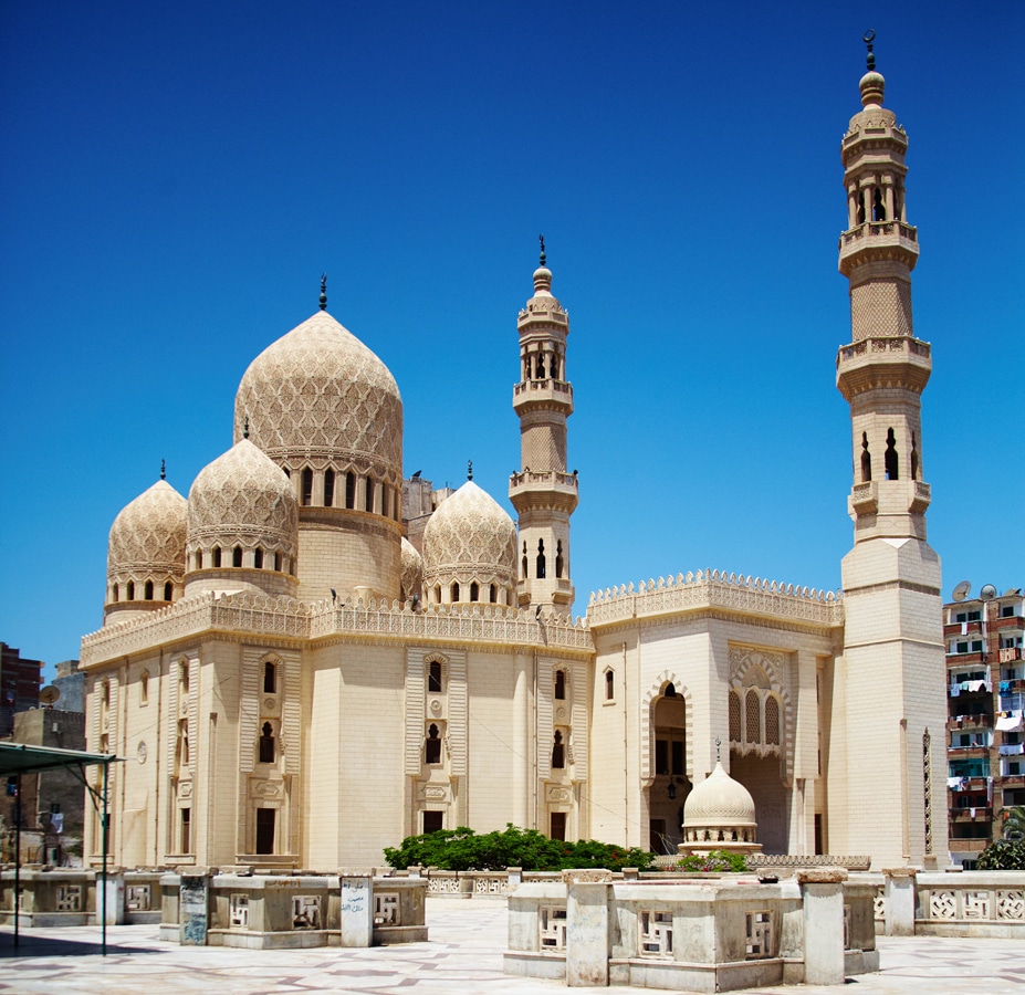 Alexandrie - mešita Abú ’l-Abbáse al-Mursího