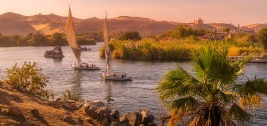 Egypt - plachetnice na Nilu
