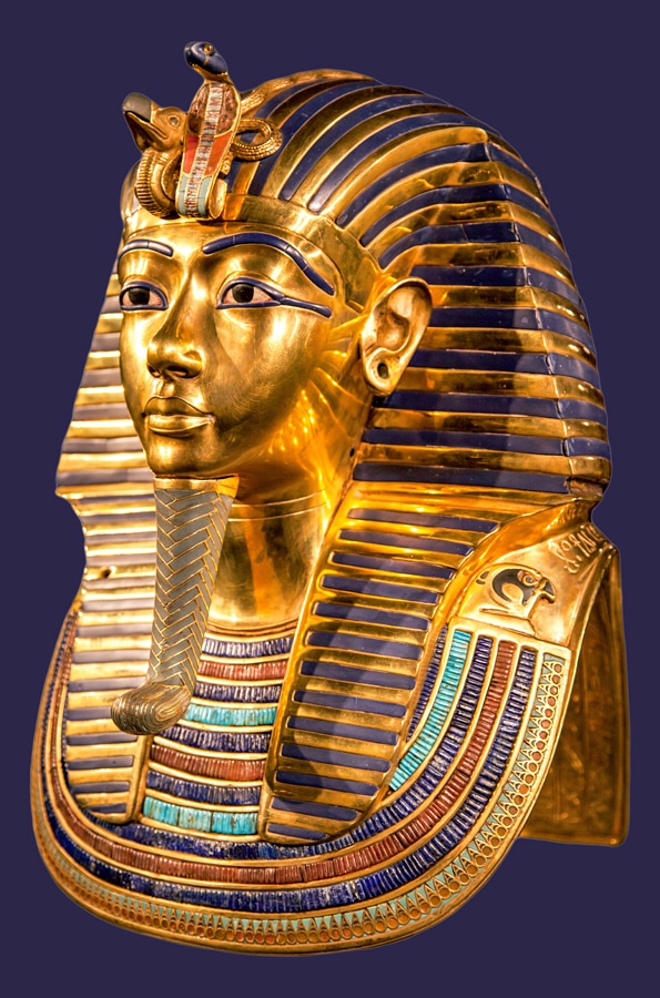 Umění starého Egypta - Tutanchamonova pohřební maska