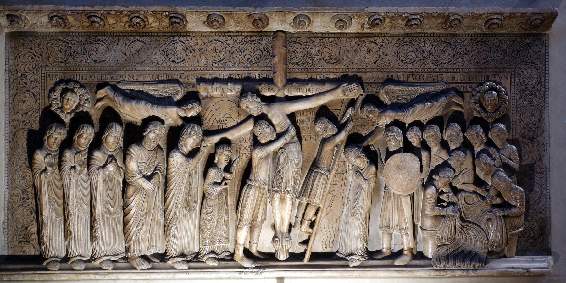 Parma - slavný reliéf Snímání z kříže
