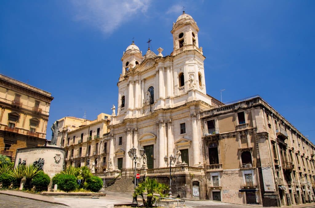 Baroko v Katánii - kostel San Francesco d’Assisi a P ll’Immacolata