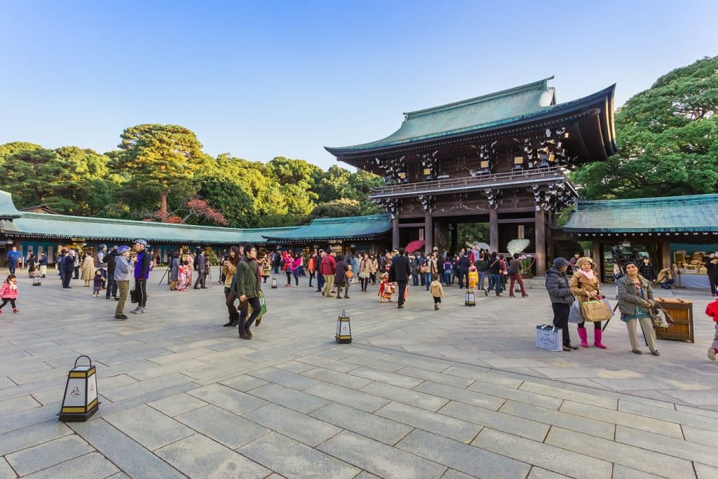 Meidži - Hlavní vstupní brána do areálu svatyně