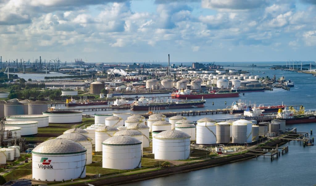 Rotterdam - Celkový pohled na terminál Maasvlakte 2