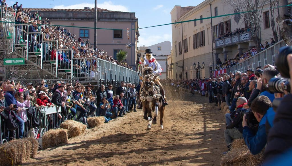 Sa Sartiglia - componidori při jízdě