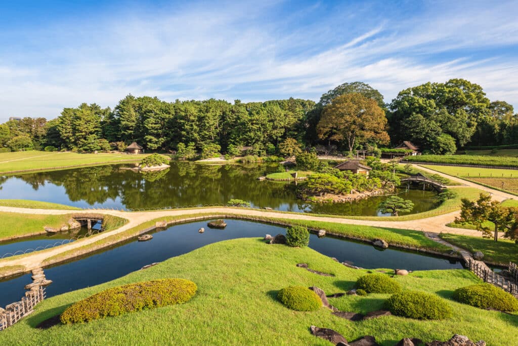 Jedna ze Tří skvostných zahrad Japonska – Kórakuen v Okajamě