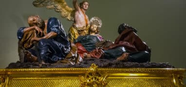 Salzillovo muzeum - nosítka se sousoším Modlitba v zahradě z roku 1754