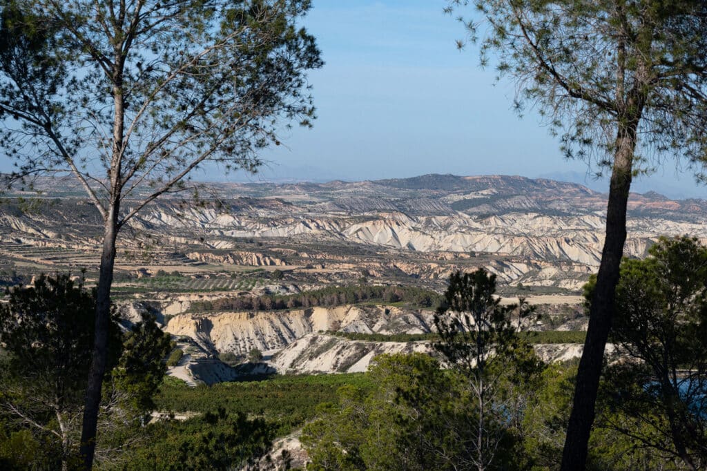 Sierra Espuña - členitý typ krajiny typu badlands