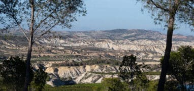 Sierra Espuña - členitý typ krajiny typu badlands
