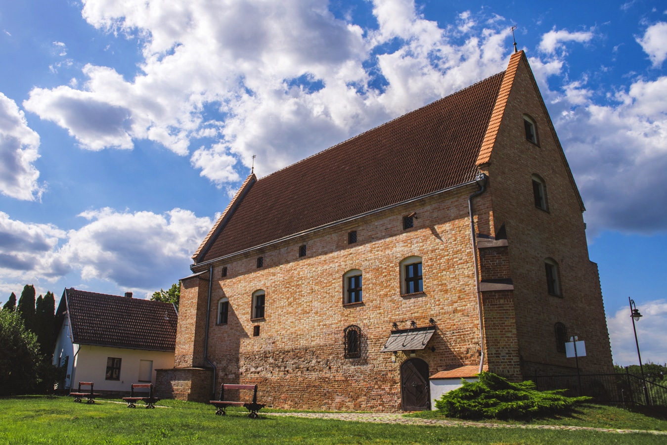 Sieraków – zrekonstruované křídlo zámku Opalińských