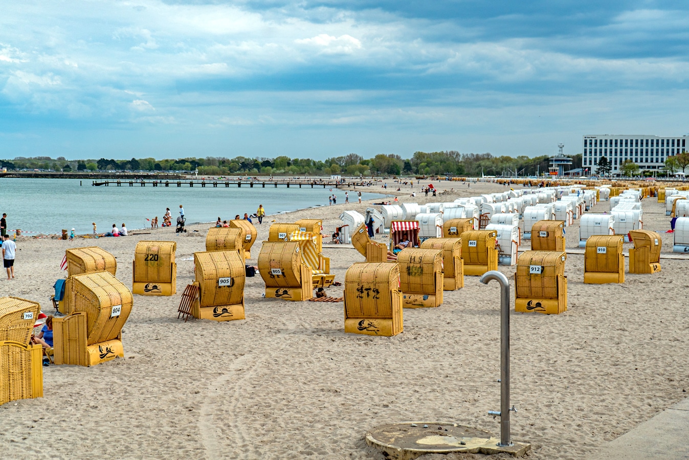 Pláže v Travemünde v nejsevernější části Lübecku