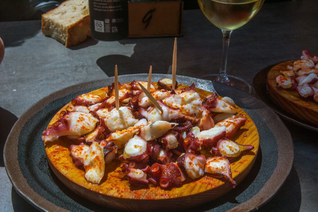 Chobotnice na tradiční galicijský způsob