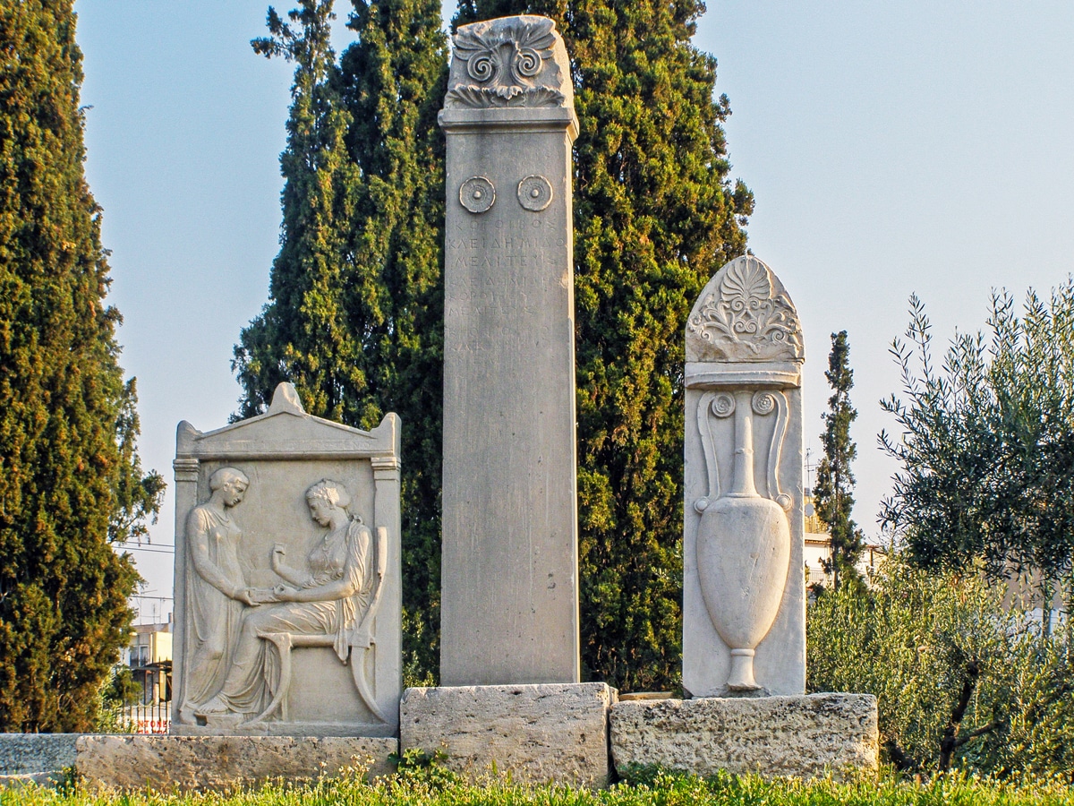 Kerameikos v Athénách - pohřební okrsek rodiny Koroiba z Melite