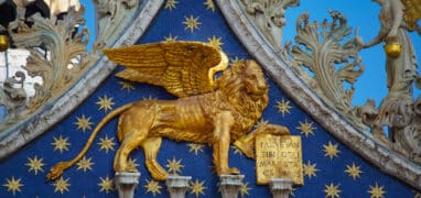 Lev sv. Marka v chrámu svatého Marka v Benátkách