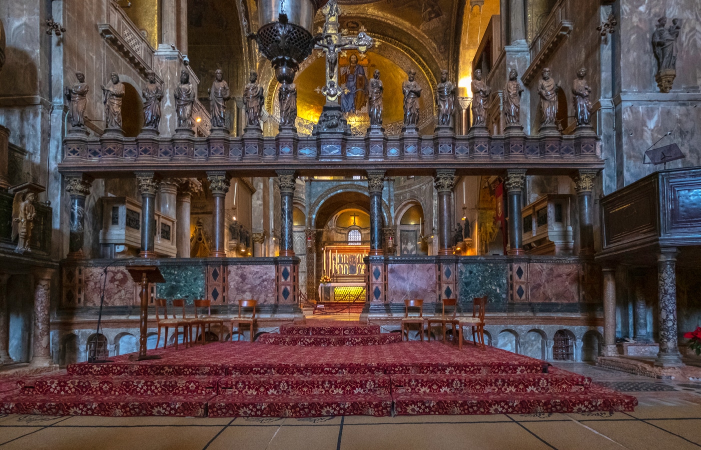 Chorová přepážka - kostel sv. Marka v Benátkách