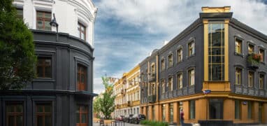 Zrekonstruovaná ulice Włókiennicza v Lodži