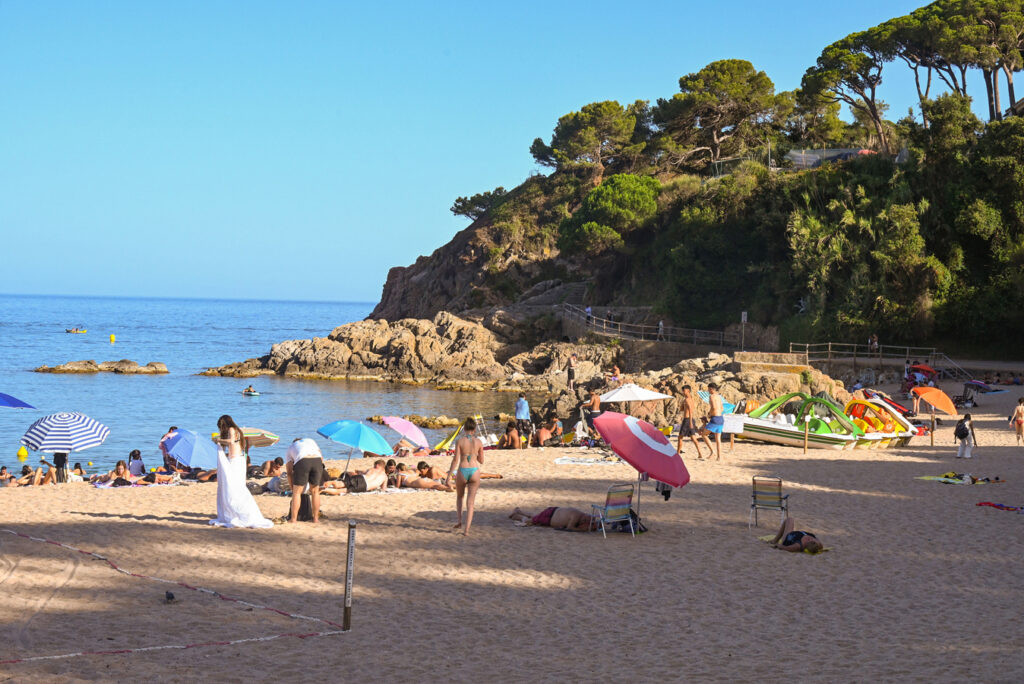 Costa Brava - pláž v Lloretu de Mar