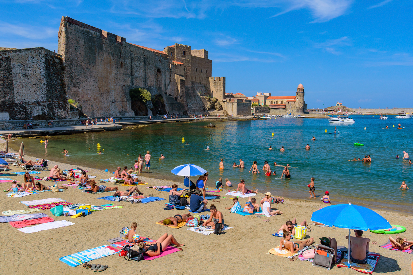 Pláž v Collioure