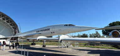 Concordo v muzeum Aeroscopia V Toulouse, které je díky sídlu Airbusu jedním z center letecké výroby v Evropě